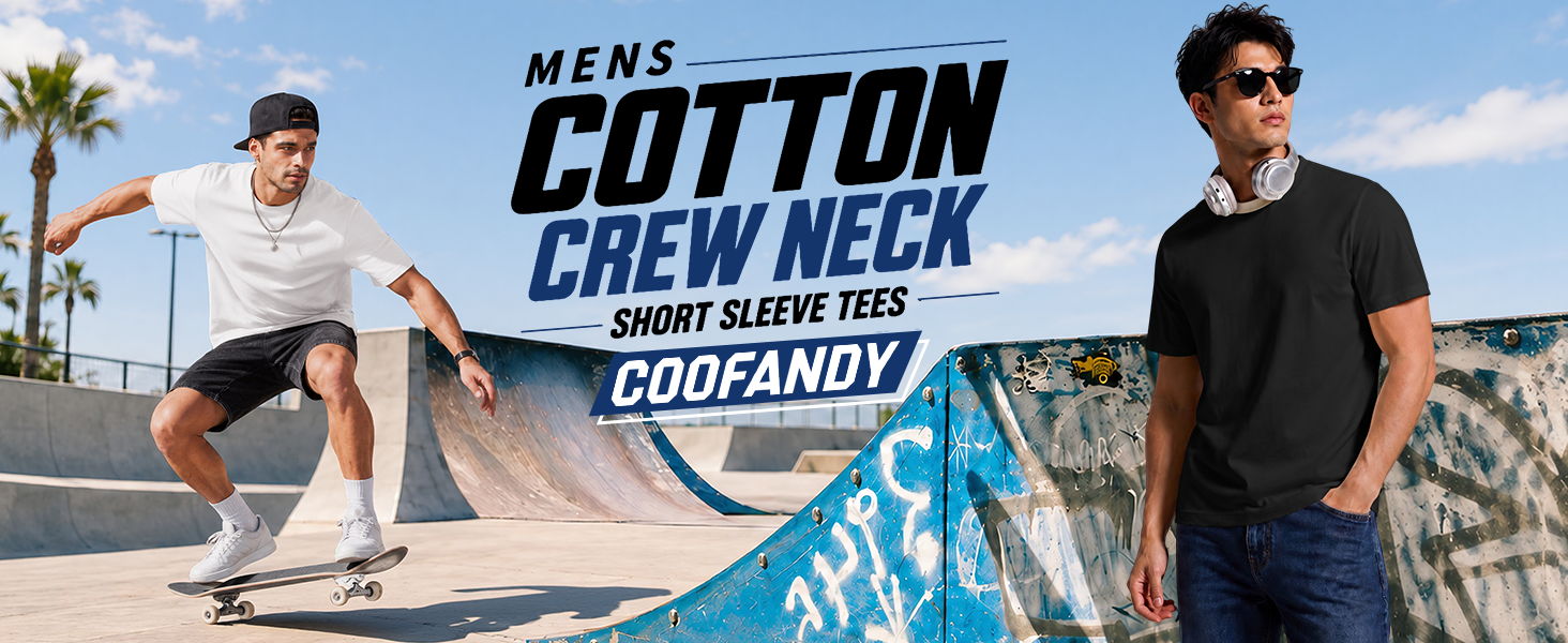 Mens T Shirts Short Sleeve Heavyweight Tshirt Casual Crew Neck Tee Shirts for Men crew neck tshirts for men heavy t shirts plain t shirts coofandy t shirts for men men t shirts
