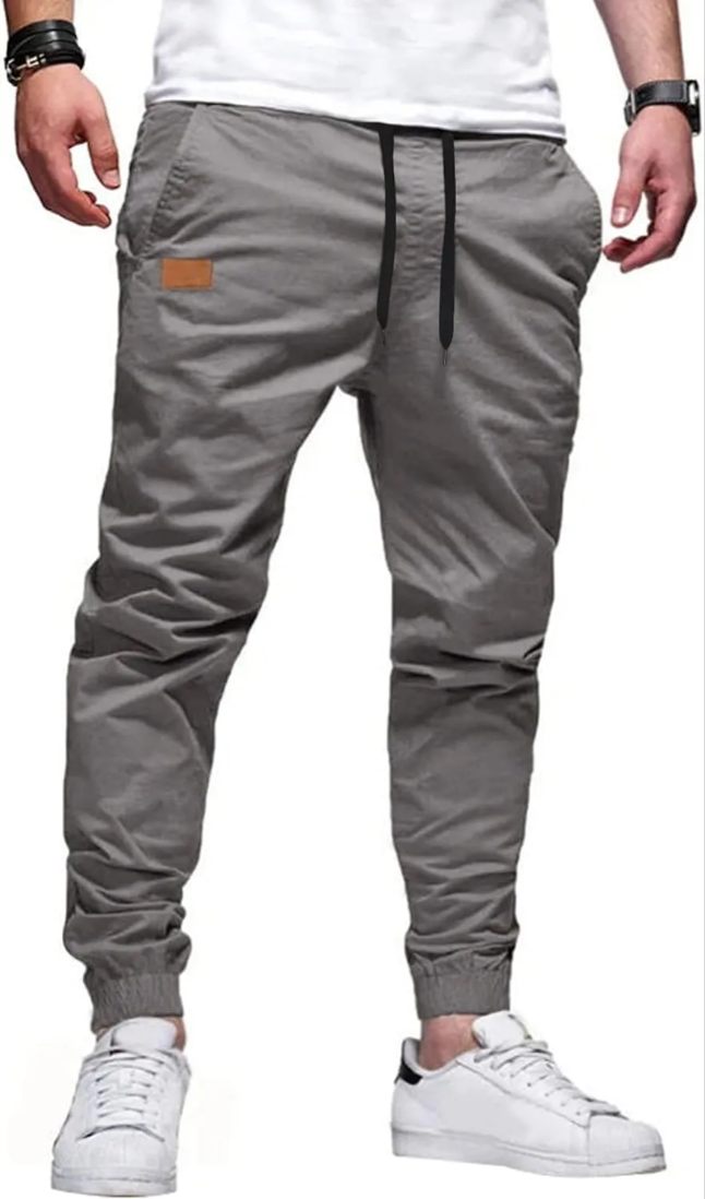 ScreenShot-2026-07-15-214238-190 Mens Casual Joggers Pants - Cotton Drawstring Chino Cargo Pants Hiking Outdoor Twill Track Jogging Sweatpants Pants - 图片 2